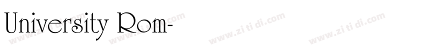 University Rom字体转换